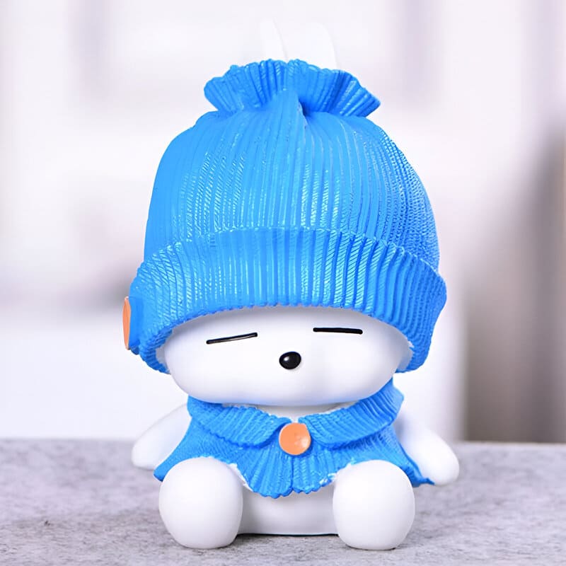 tirelire lapin bapteme bleu