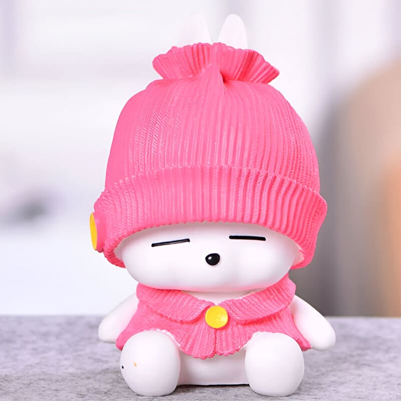 tirelire lapin bapteme rose