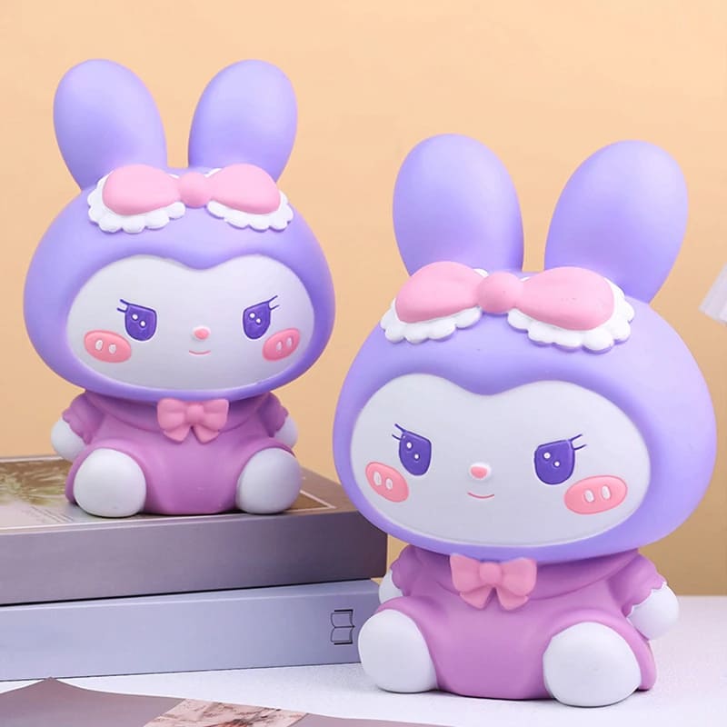 tirelire bébé fille lapin