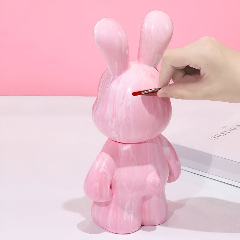 tirelire lapin blanc personnalisable