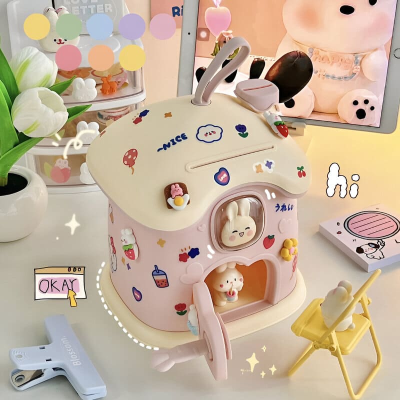 tirelire lapin pour fille personnalisé