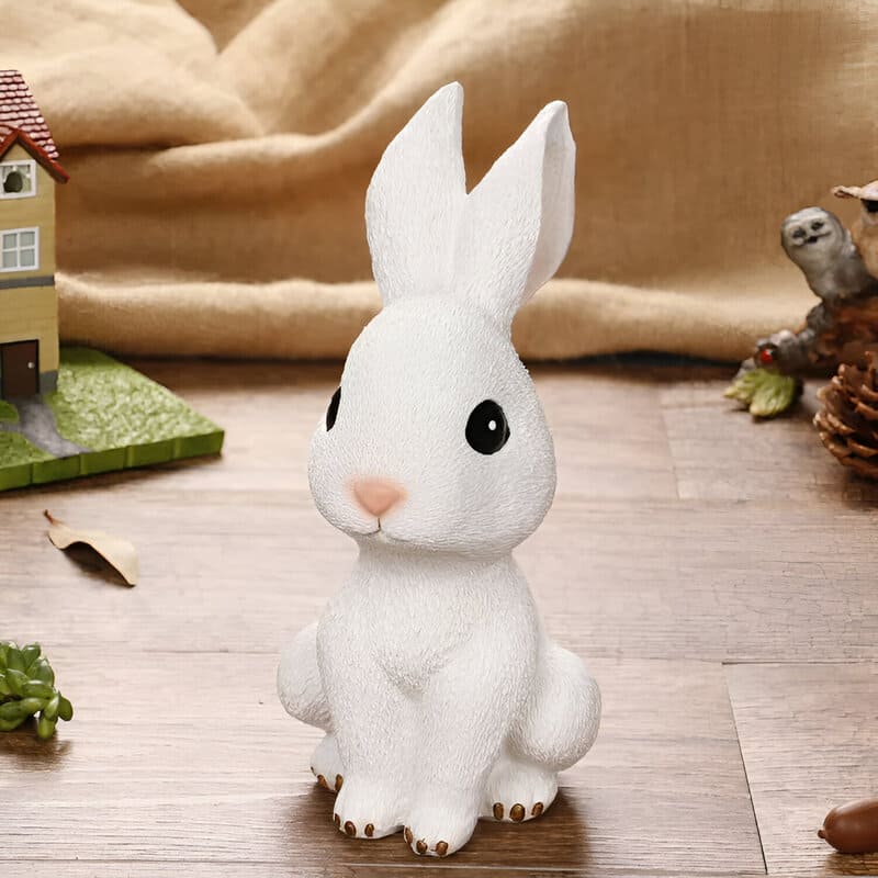tirelire lapin vintage blanc