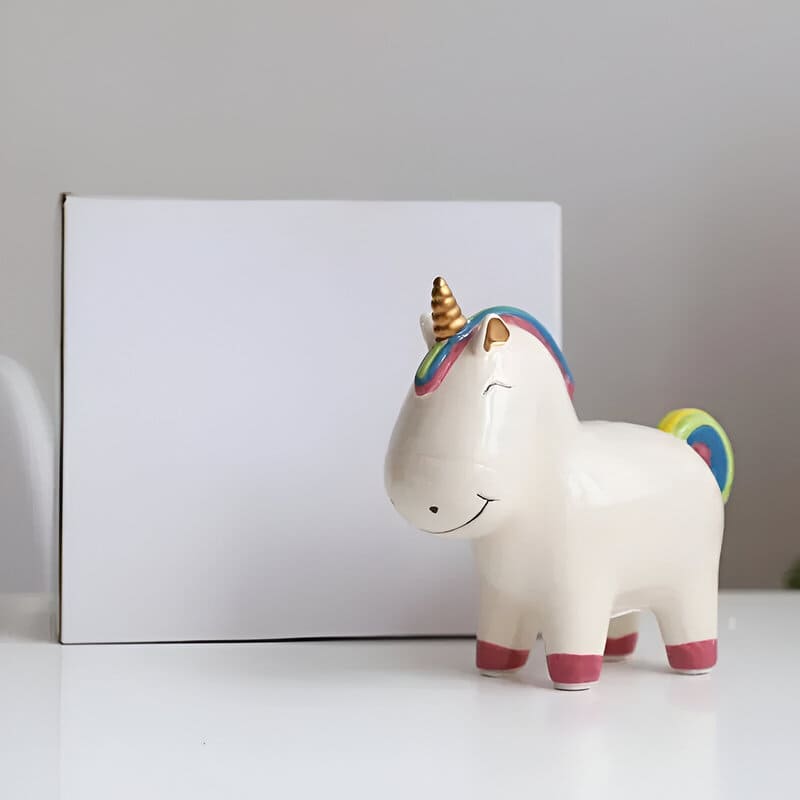 tirelire licorne à peindre