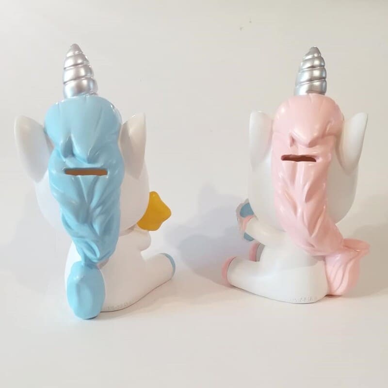 tirelire licorne blanche enfant