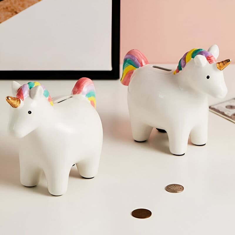 tirelire ceramique licorne