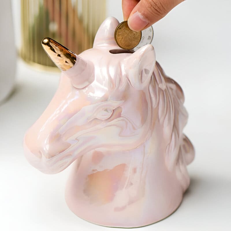 tirelire licorne déco