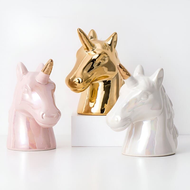 tirelire licorne dorée