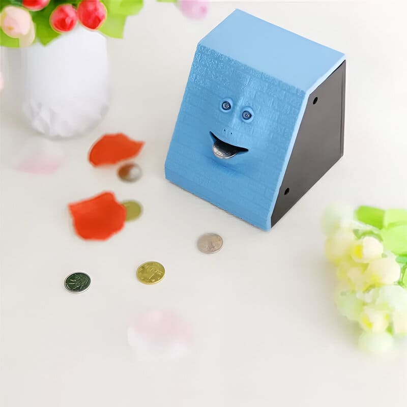 tirelire mange pièce