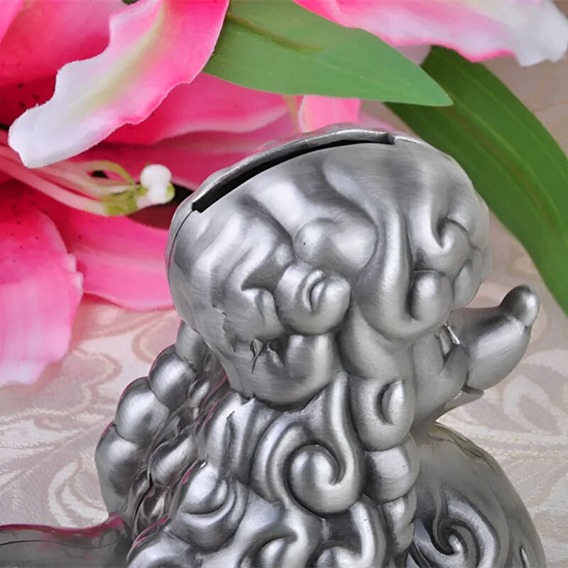 tirelire metal chien