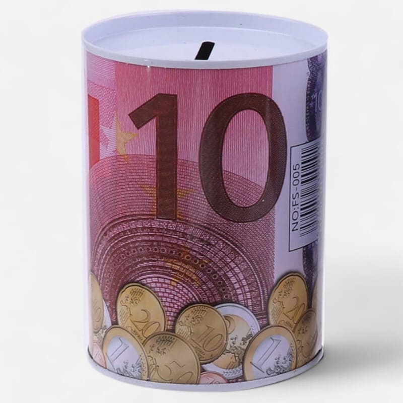 tirelire métal 10 euros