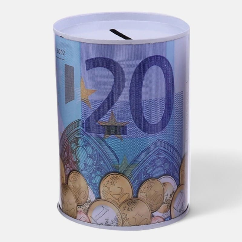 tirelire métal 20 euros