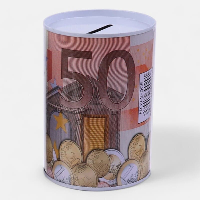 tirelire métal 50 euros