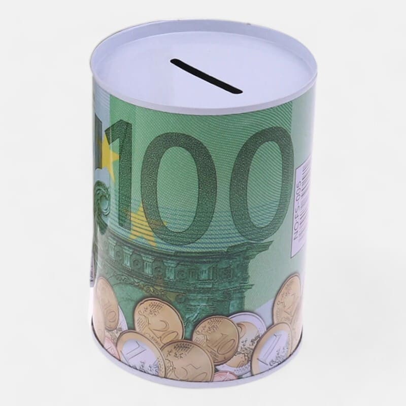 tirelire metal 100 euros