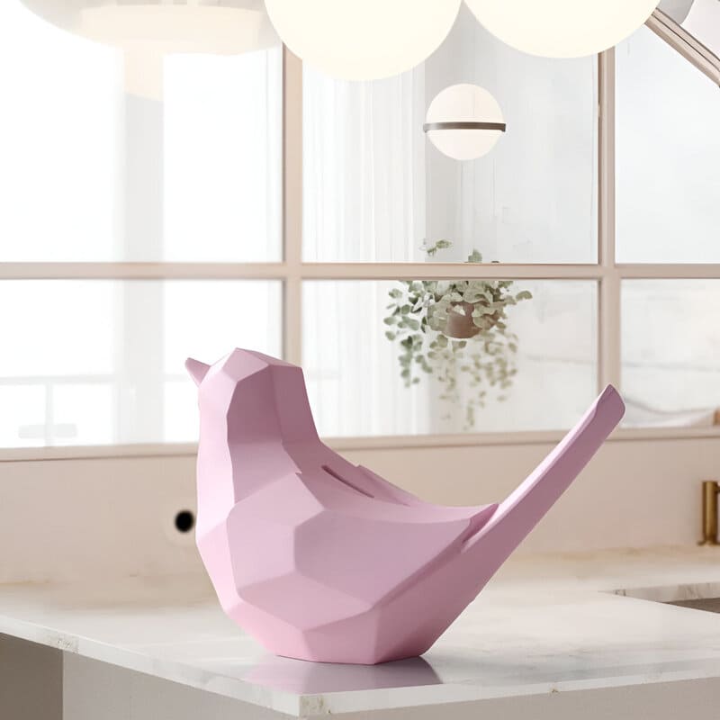 tirelire moderne oiseau géométrique