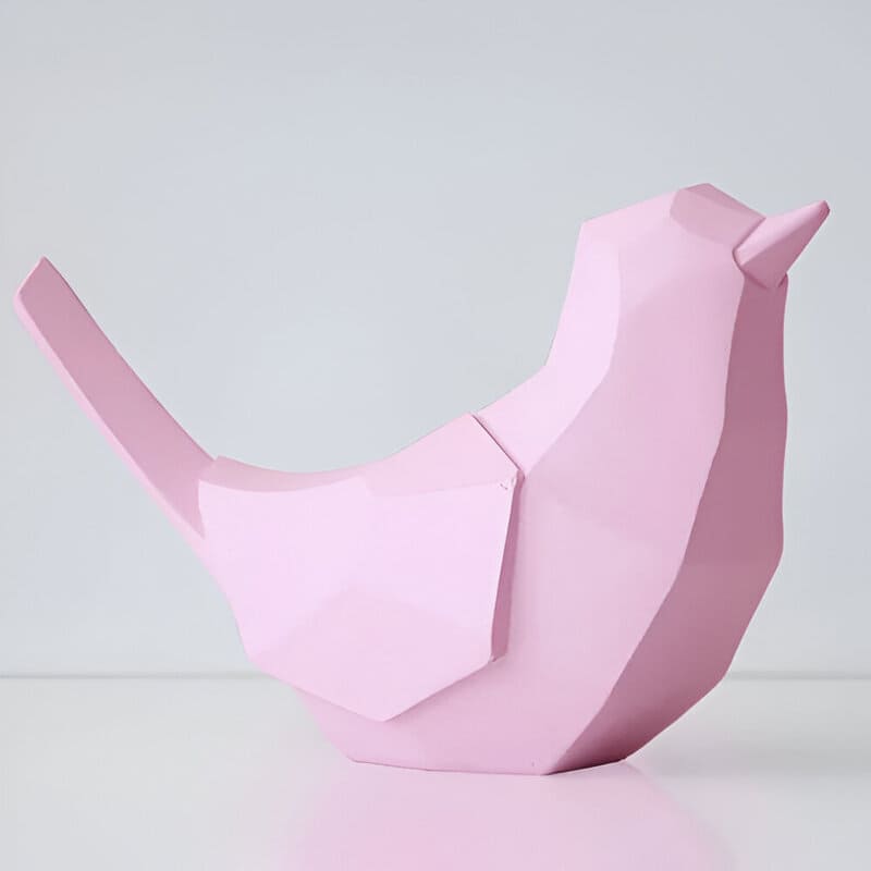 tirelire moderne oiseau rose