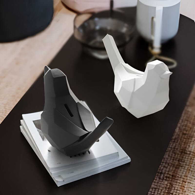 tirelire oiseau moderne