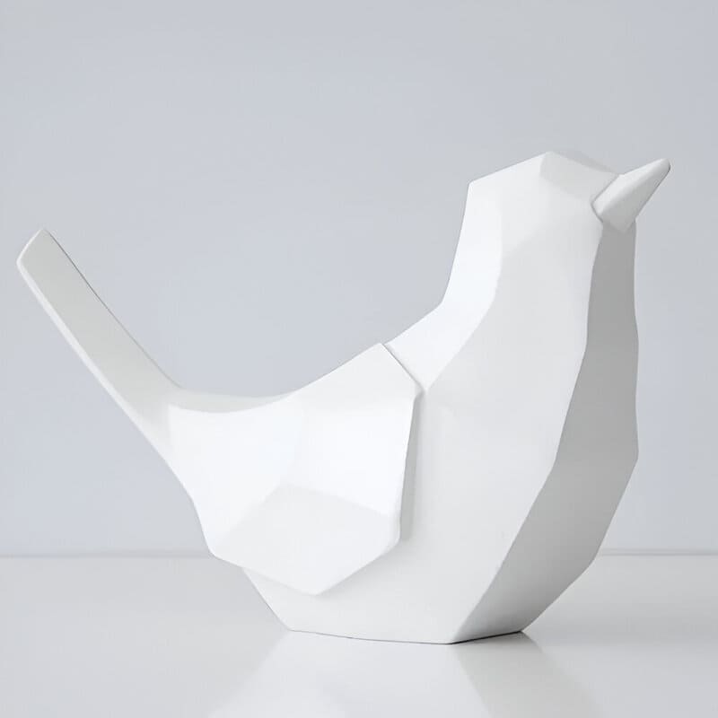 tirelire oiseau blanc