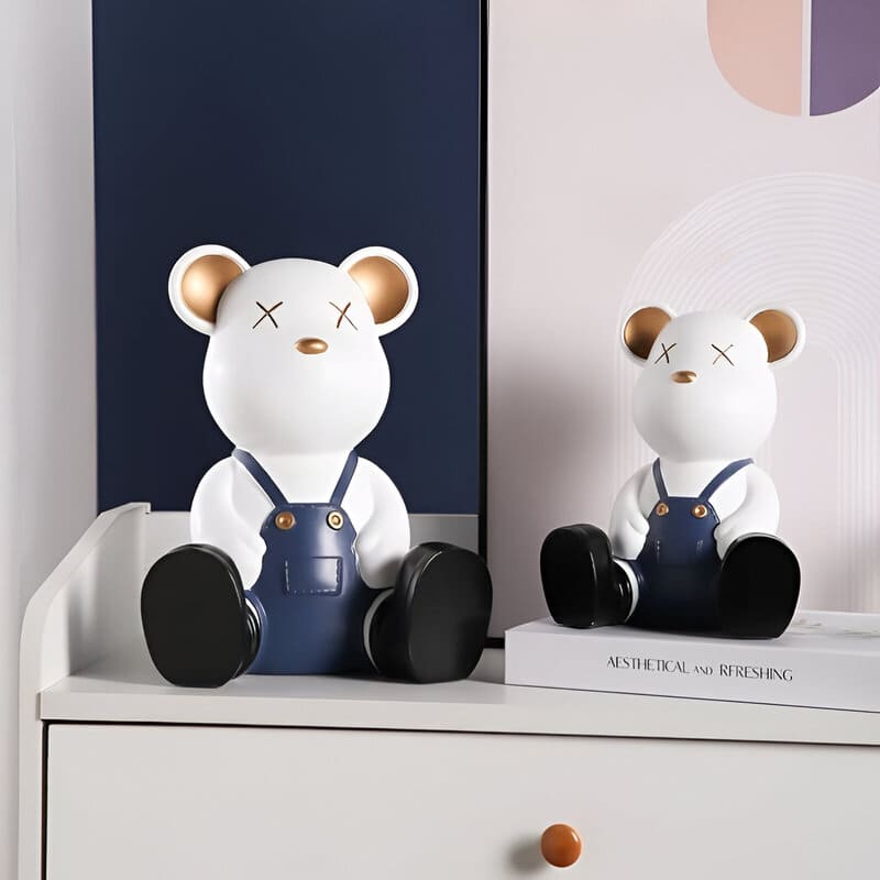 tirelire ours blanc decoration