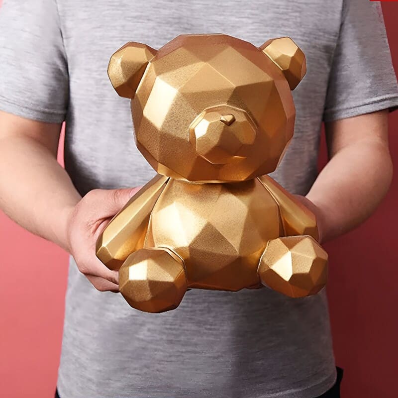 tirelire dorée ours