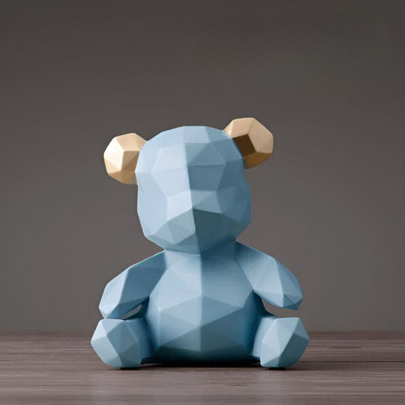tirelire ourson bapteme bleu