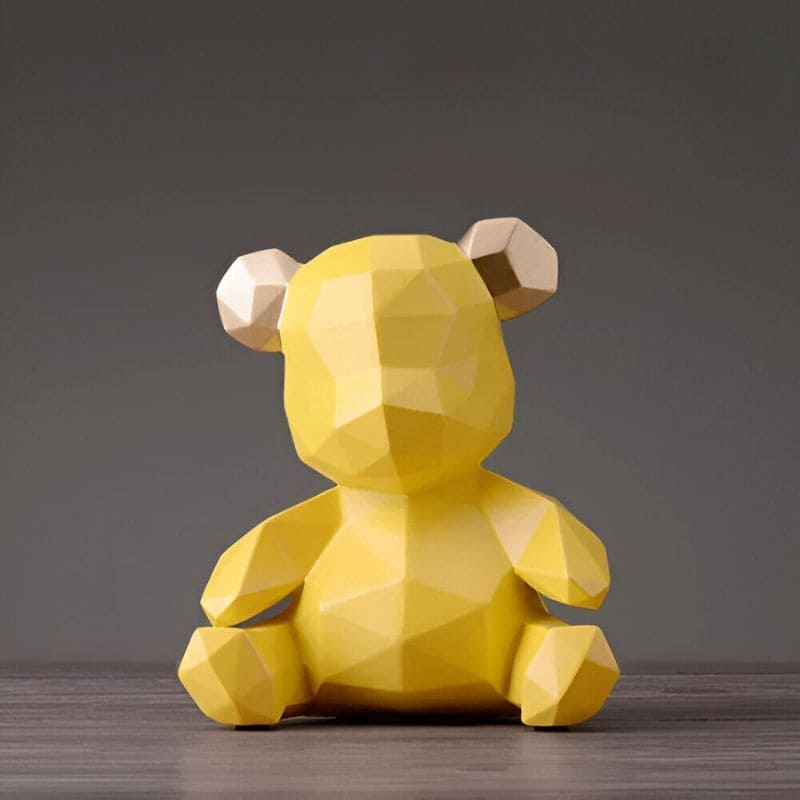 tirelire bapteme ourson jaune