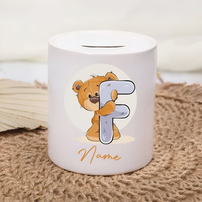 tirelire personnalisee avec prenom lettre F