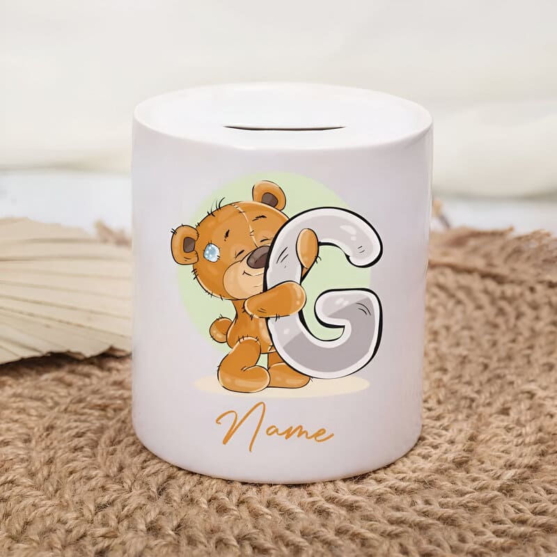 tirelire personnalisee avec prenom lettre G