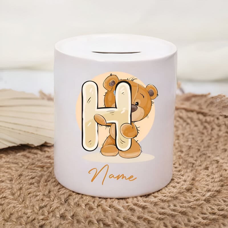 tirelire personnalisee avec prenom lettre H