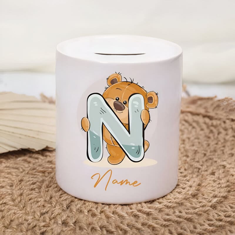 tirelire personnalisee avec prenom lettre N