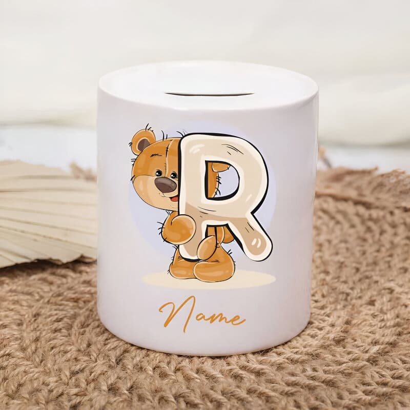 tirelire personnalisee avec prenom lettre R