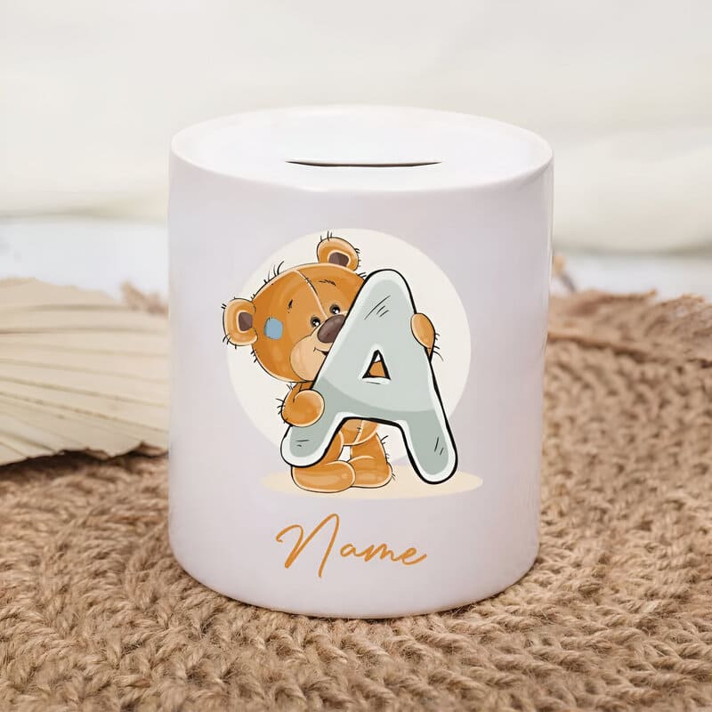 tirelire personnalisee avec prenom lettre A