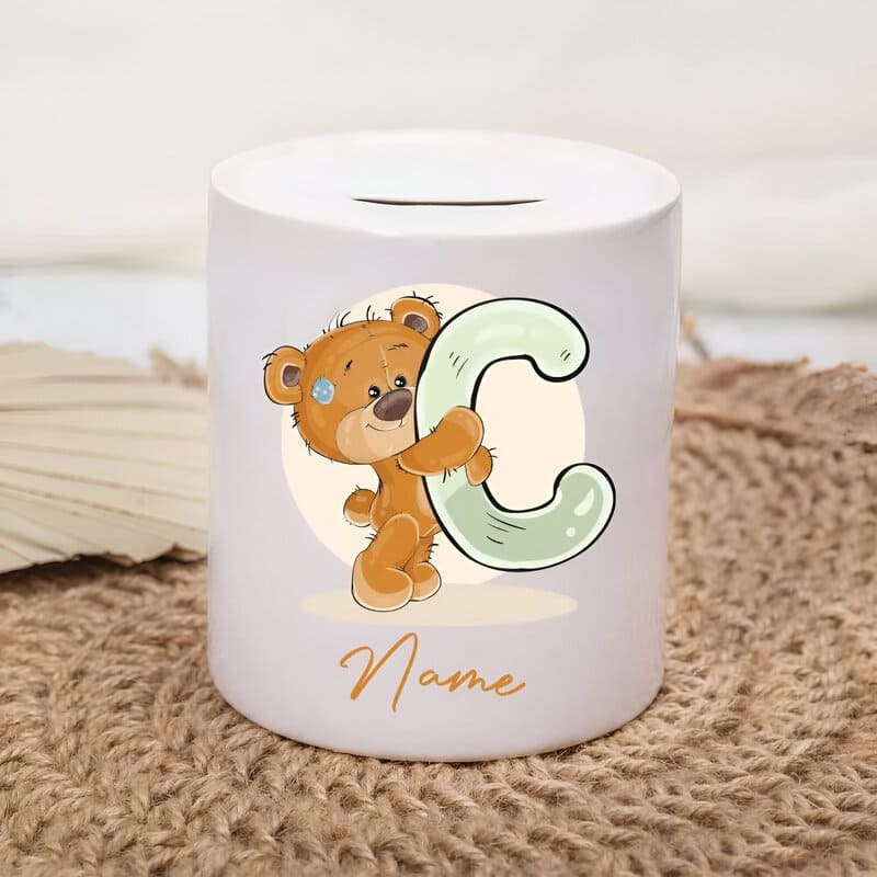 tirelire personnalisee avec prenom lettre C