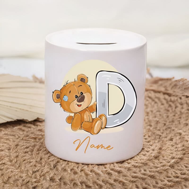 tirelire personnalisee avec prenom lettre D