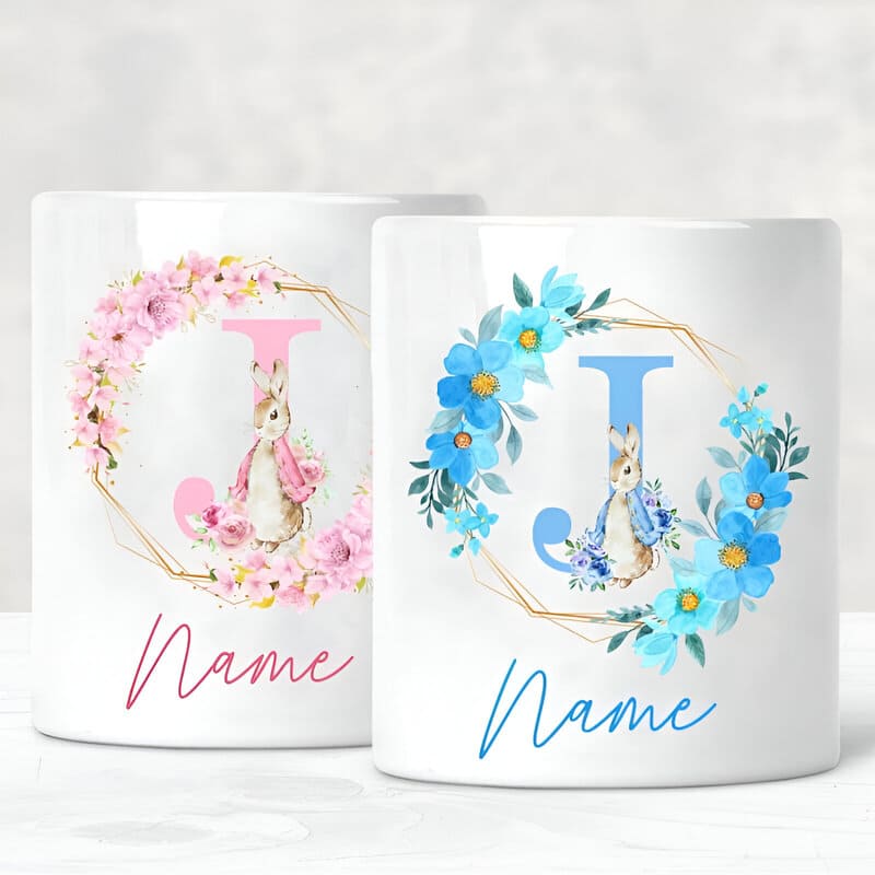 tirelire enfant personnalisée lettre J