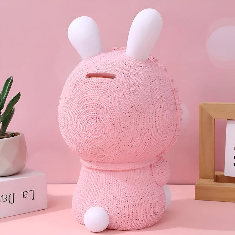 tirelire pour petite fille rose