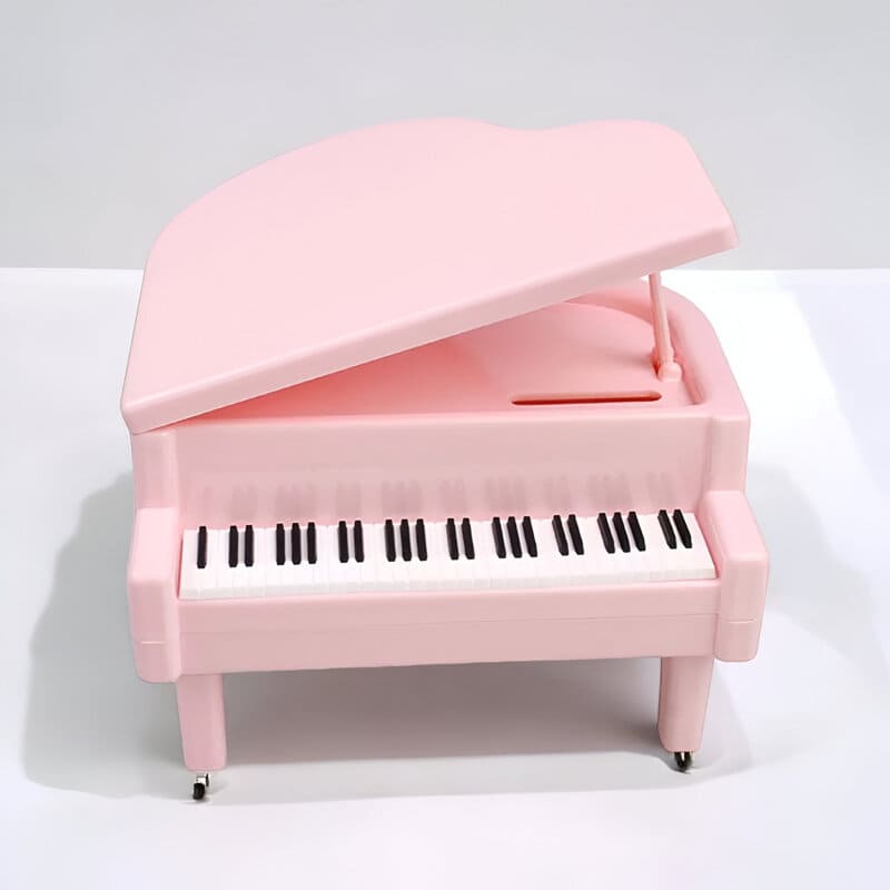 tirelire piano rose