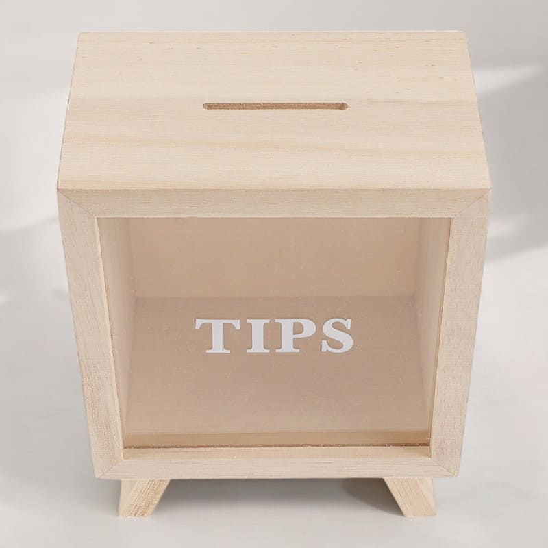 tirelire pourboire personnalisé