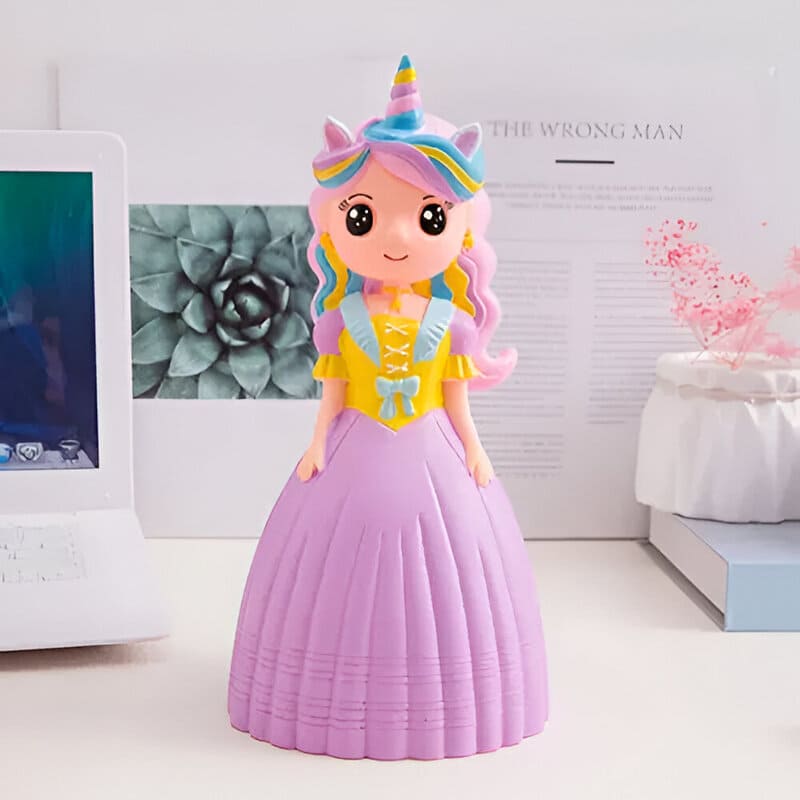 tirelire princesse licorne