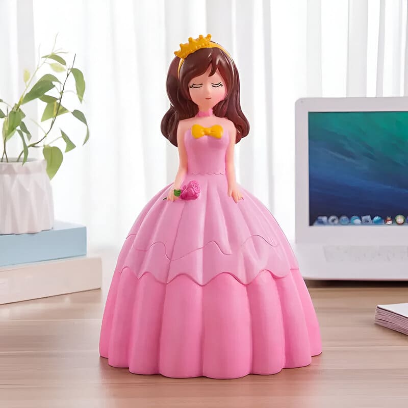 tirelire princesse rose