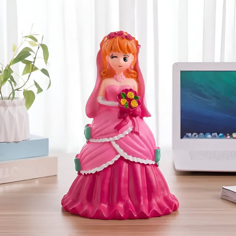 tirelire princesse rousse