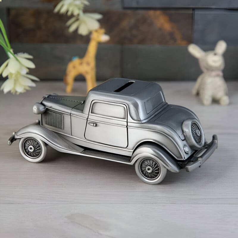 tirelire métal voiture ancienne