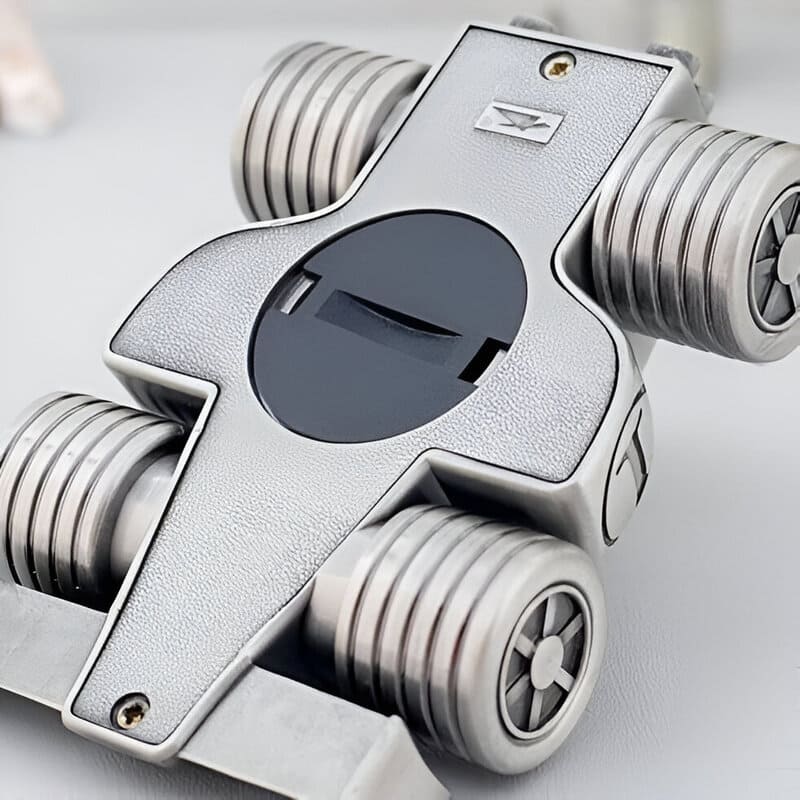 tirelire voiture de course argent