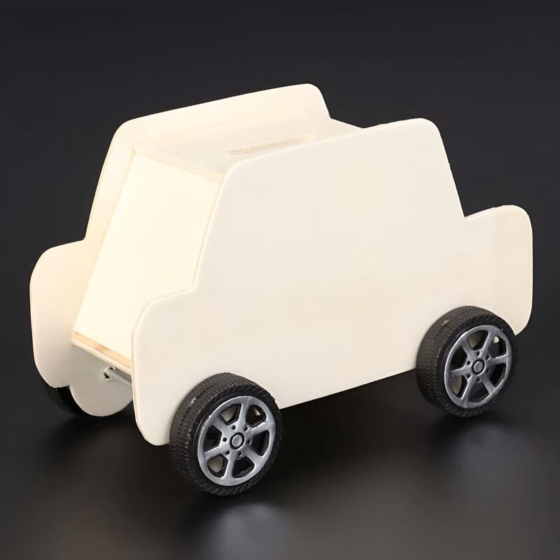 tirelire voiture personnalisée en bois