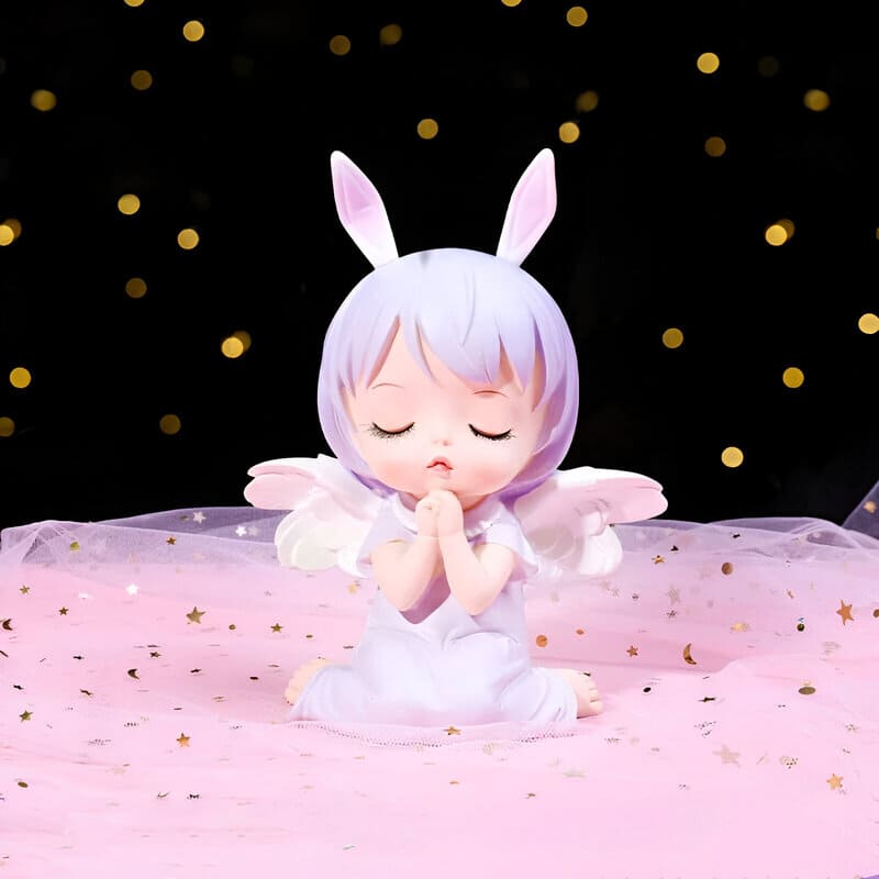 tirelire ange violet