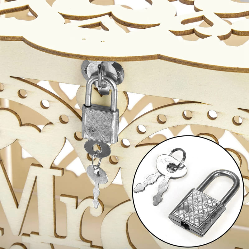 tirelire urne de mariage cadenas