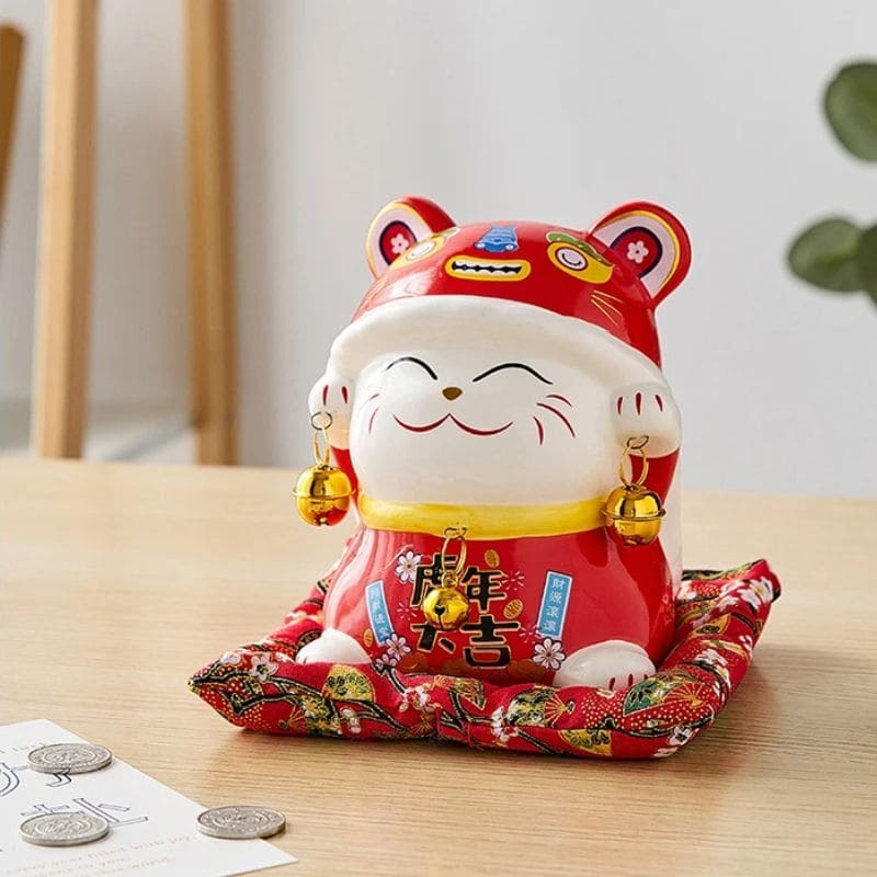 chat tirelire chinois