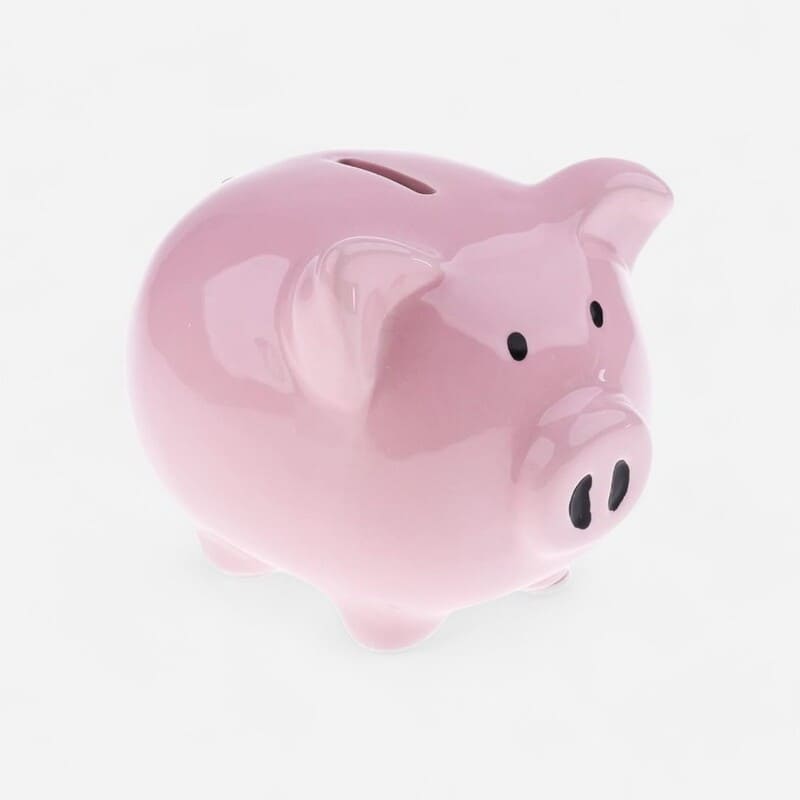 ancienne tirelire cochon rose