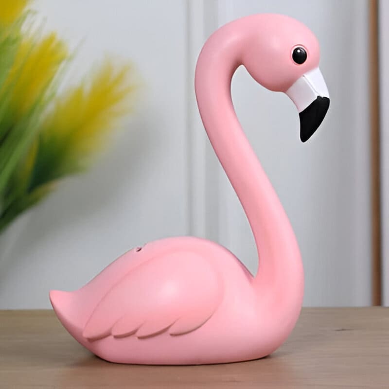 tirelire fille flamant rose