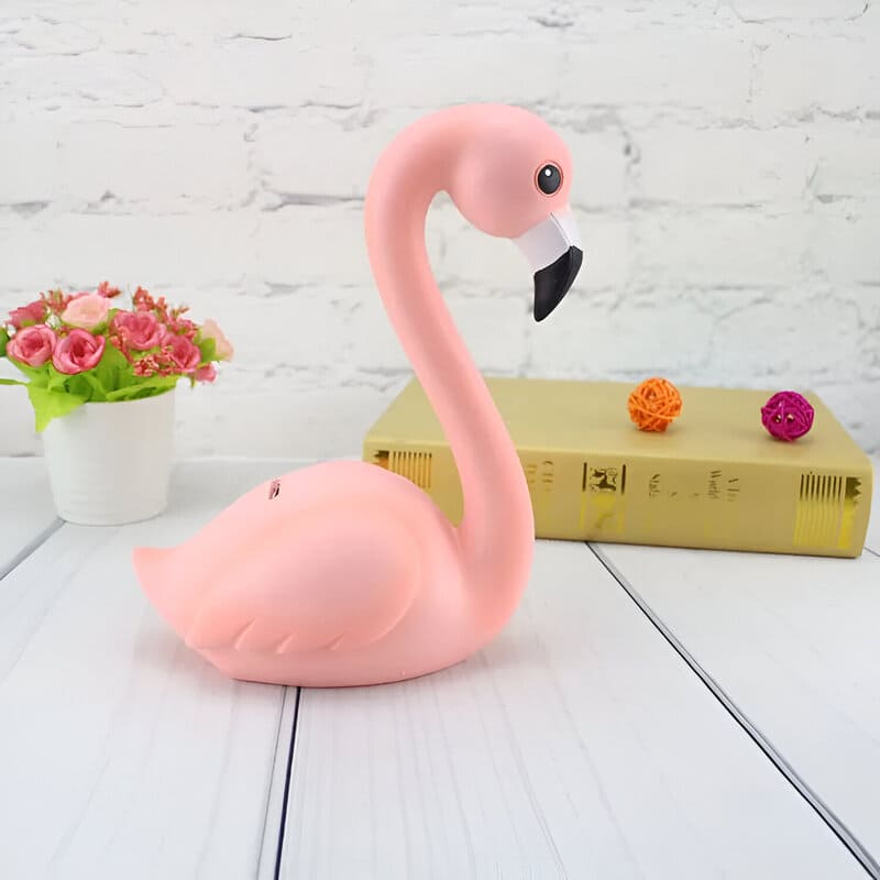 tirelire flamant rose fille