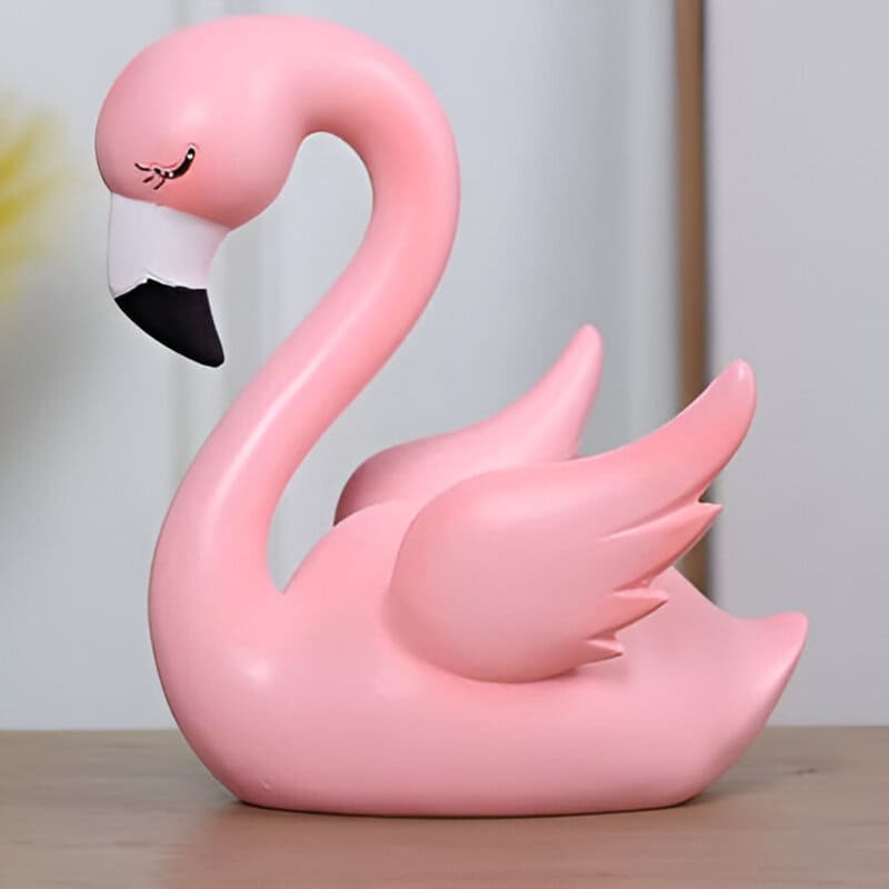 tirelire en forme de flamant rose